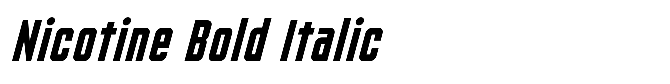 Nicotine Bold Italic